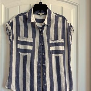 Lucky Brand SS Striped Top Size S/P
